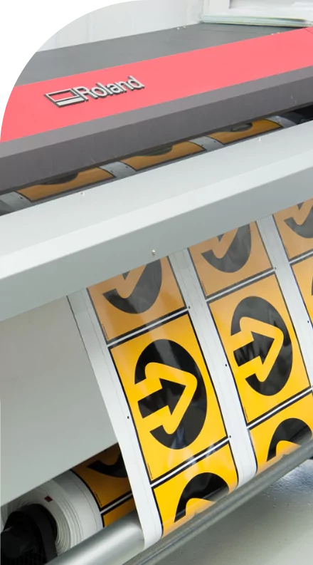 A machine is making medical labels on a sheet of paper.