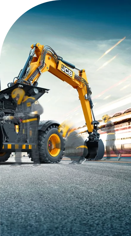 A construction vehicle with high quality decals.