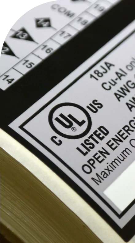 A close up of a book with a medical label on it.